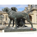 antique bronze dog statue garden animal statues